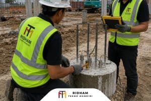 pengerjaan pit pile integrity test