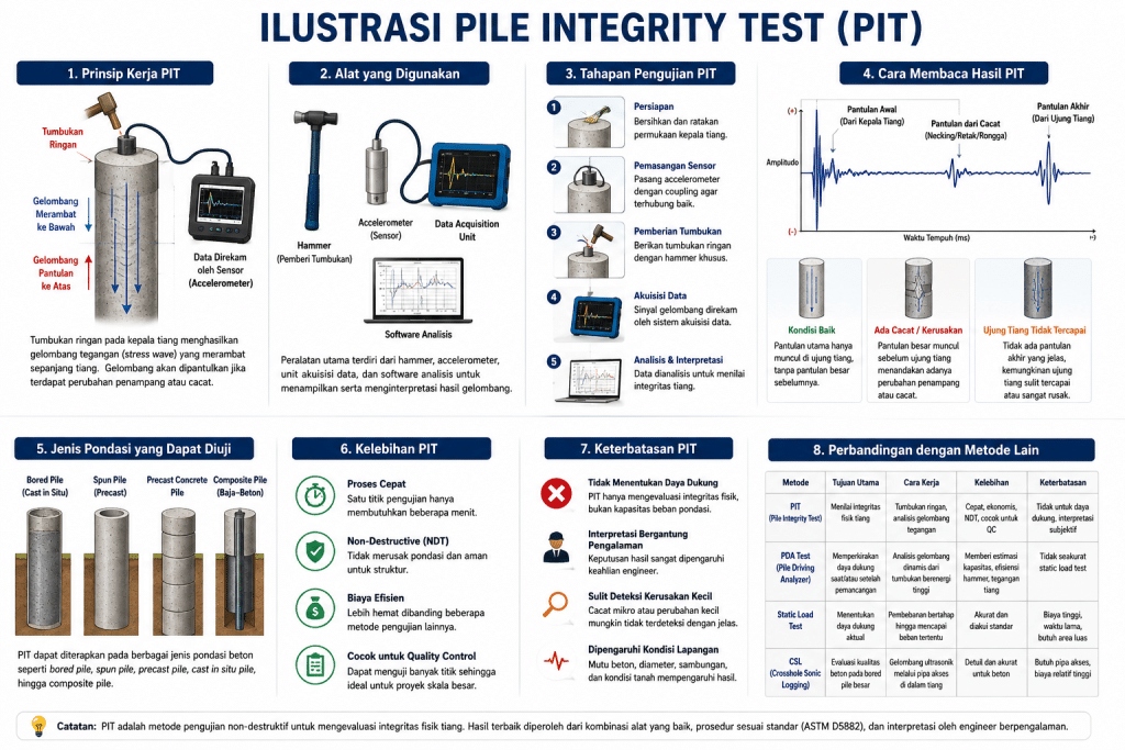 pile integrity test pit